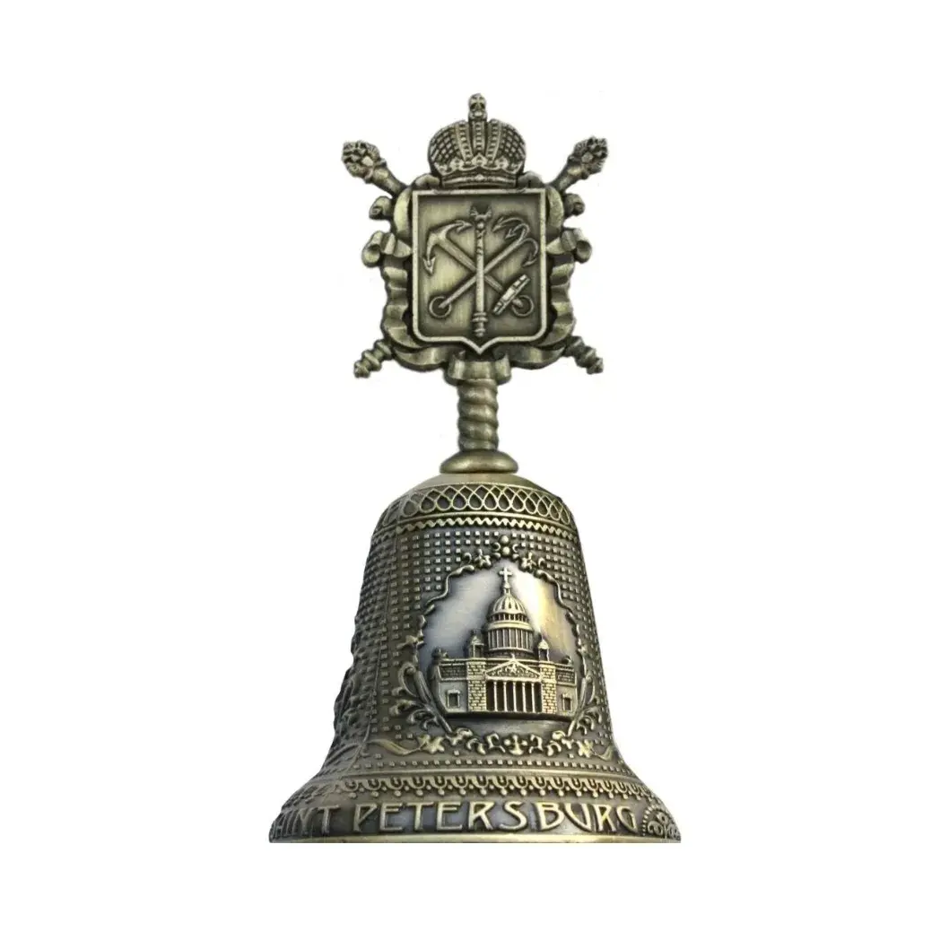 Колоколочик фигурка 040 СПб Герб бронза