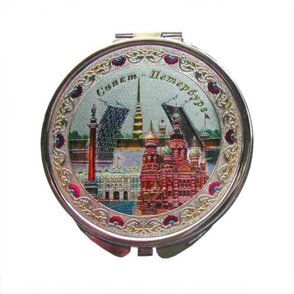 Зеркало фольга СПб Дворцовая Спас Мосты коллаж