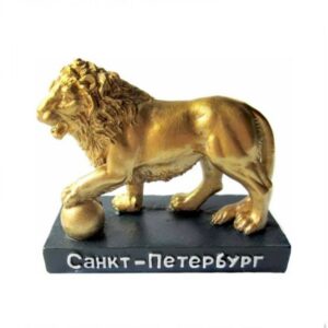 Фигурка Санкт-Петербург Скульптура Лев золото