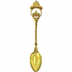 Lozhka chekanka figurnaya vstavka SPb Isaakij zoloto e1613817958161
