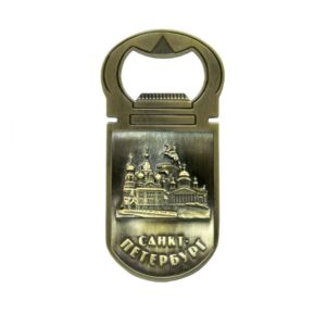 Открывалка-магнит Санкт-Петербург Коллаж бронза