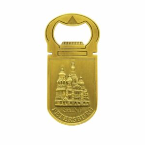 Открывалка-магнит Санкт-Петербург Спас золото