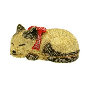 Шкатулка Кошка малая золотая