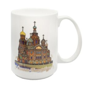 Кружка фарфоровая Санкт-Петербург Спас Исаакий