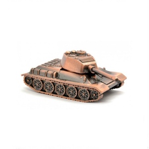 Фигурка Танк Т-34 4,5см медь