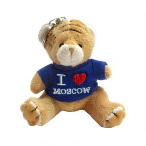 Брелок игрушка Мишка I LOVE MOSCOW синий