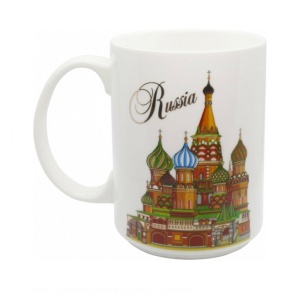 Кружка фарфор Москва ХВБ цвет