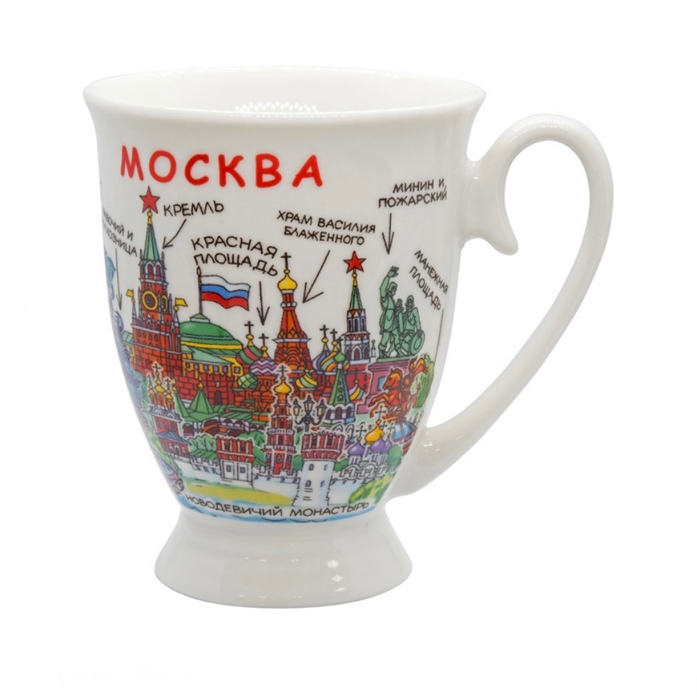 Кружка фарфор Москва пиктограмма