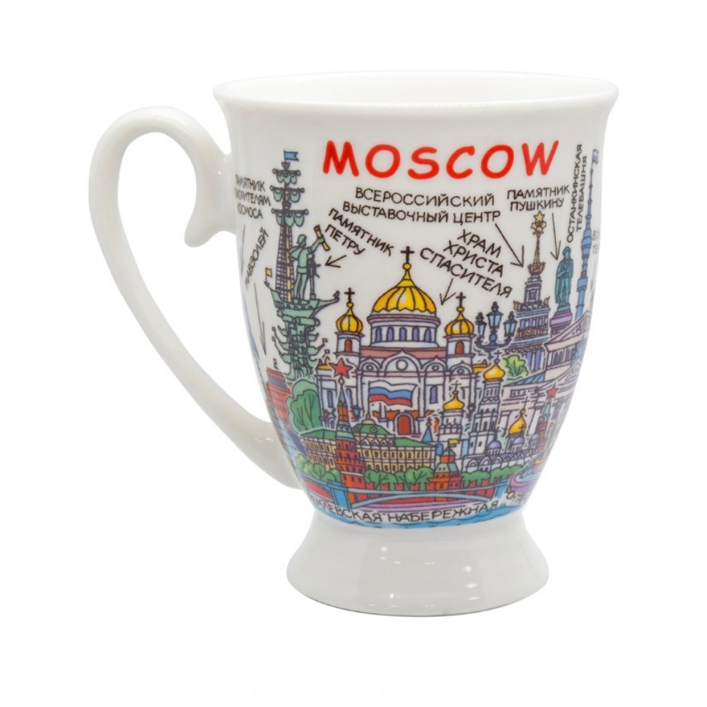 Кружка фарфор Москва пиктограмма