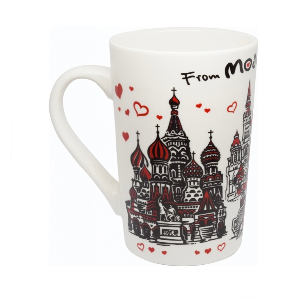 Кружка фарфор матовая From Moscow with love