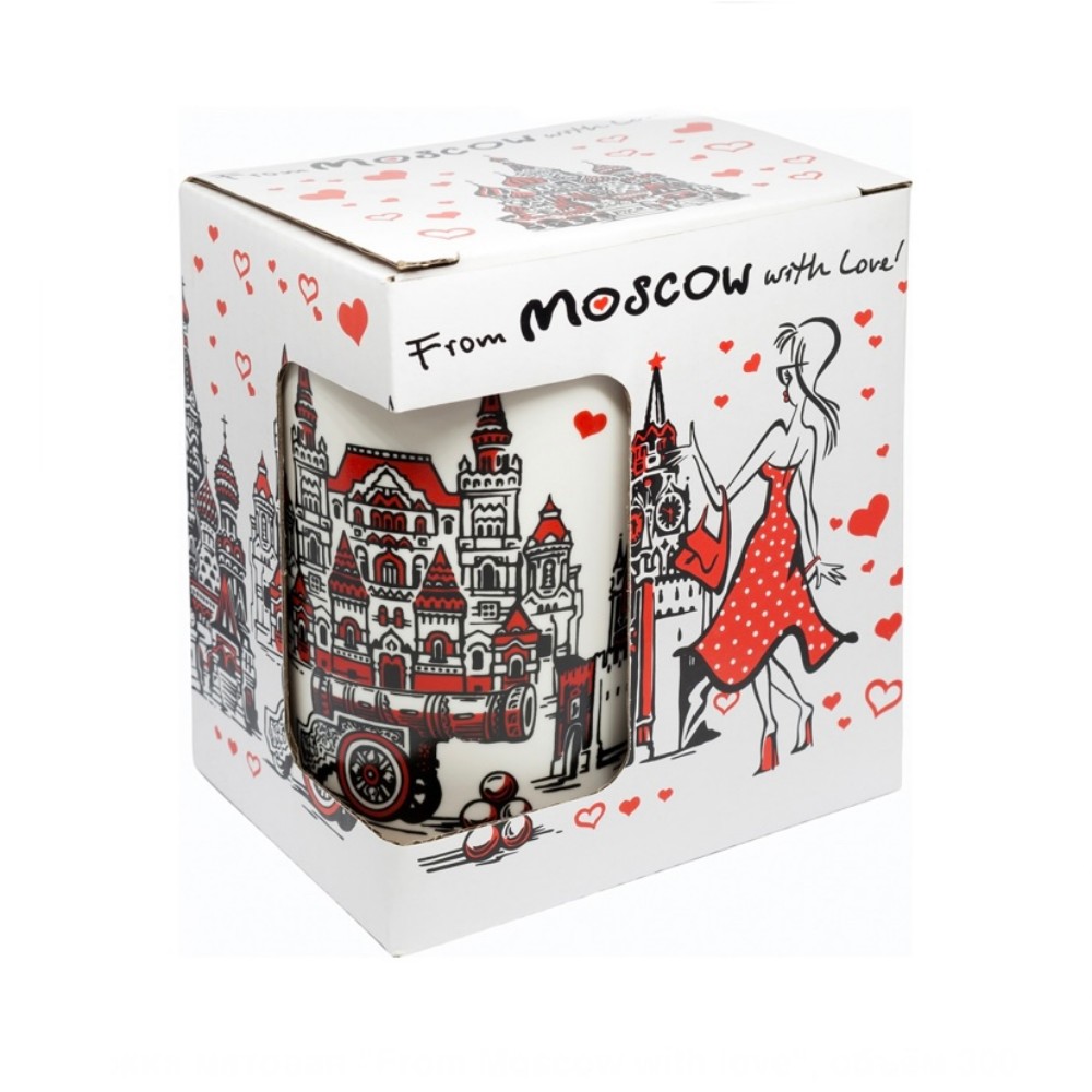 Кружка фарфор матовая From Moscow with love