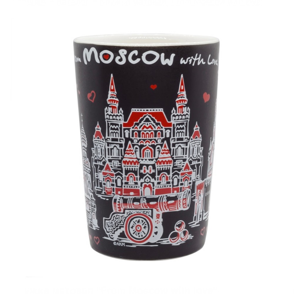 Кружка матовая From Moscow with love черная