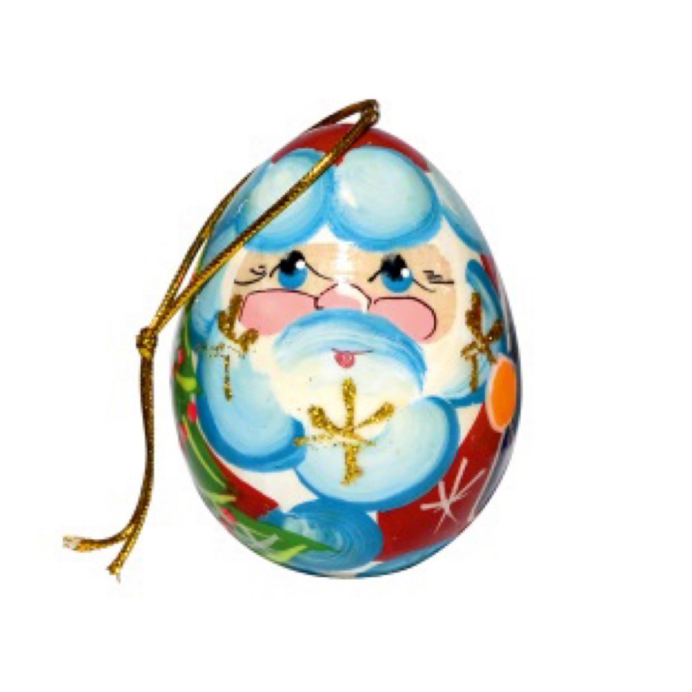 Елочная игрушка Яйцо Дед Мороз