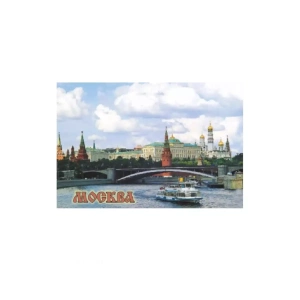 Магнит металл плоский Москва Панорама