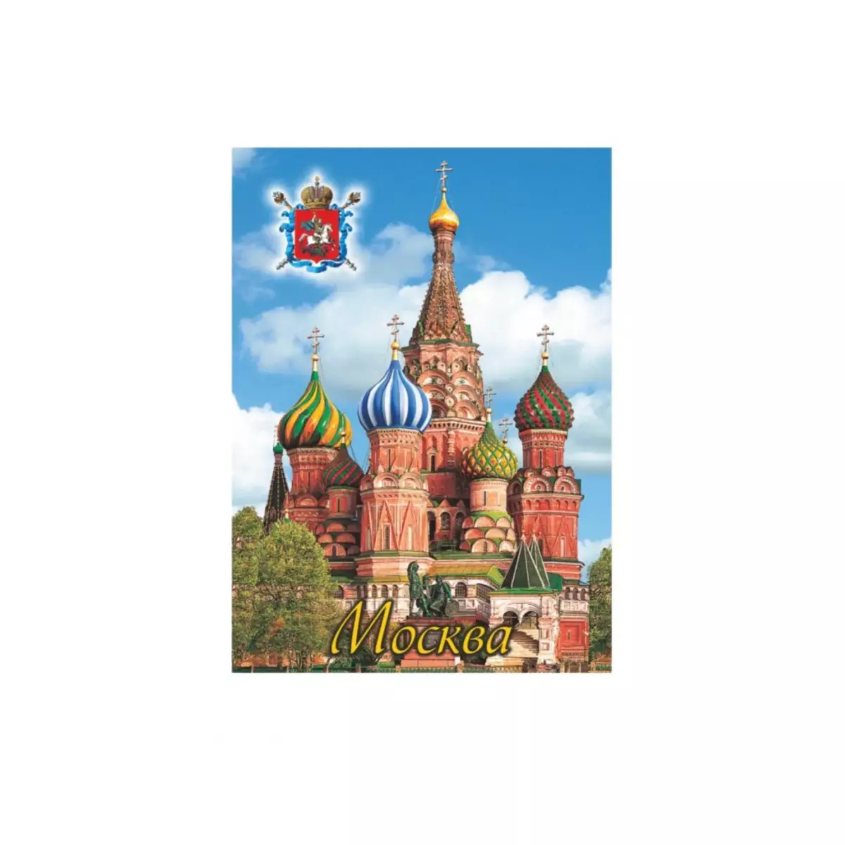 Магнит металл плоский ЗН 90х65 Москва ХВБ фото