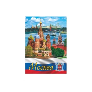 Магнит металл плоский ЗН 90х65 Москва Панорама ХВБ Триколор