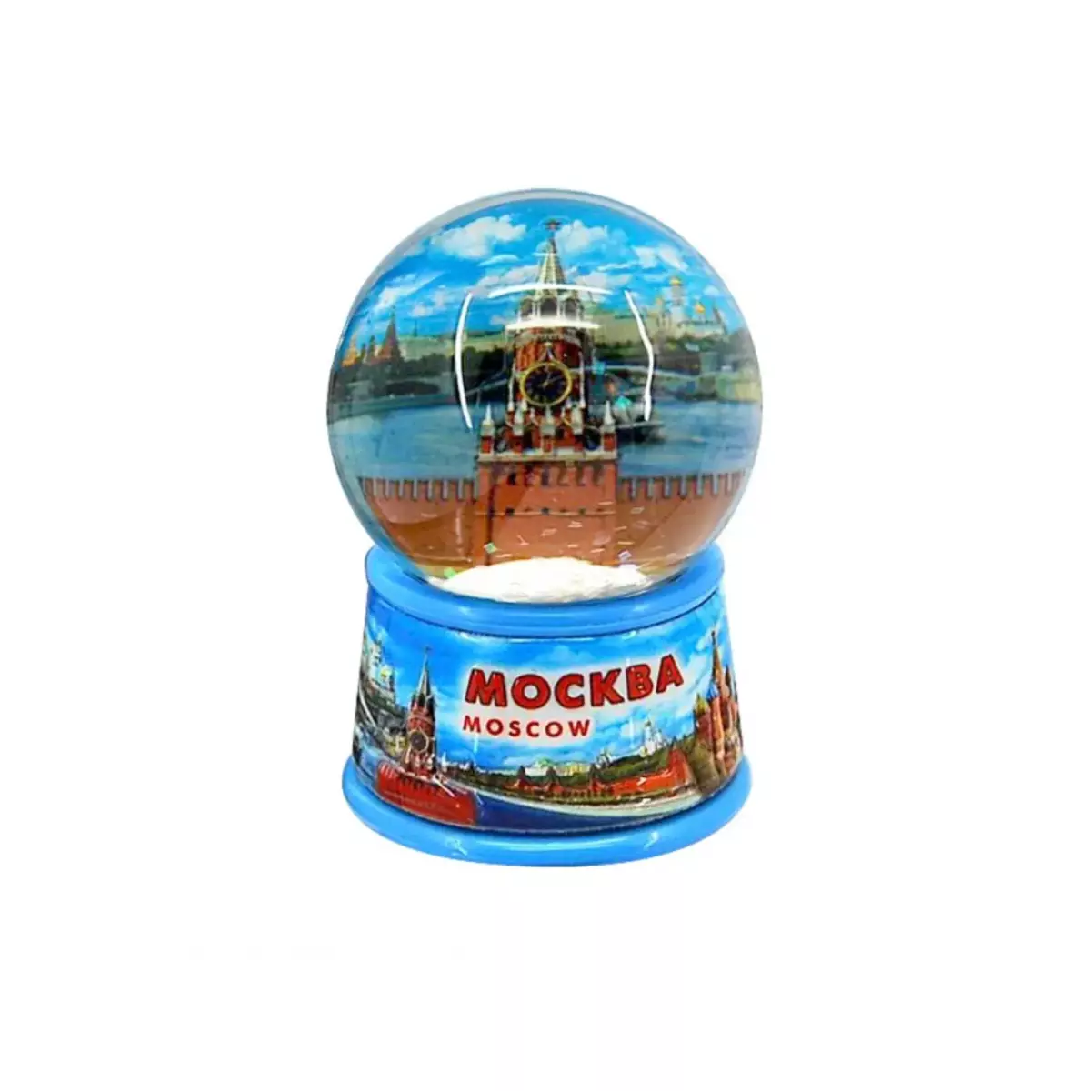 Шар пластиковый 65мм Москва Спасская башня