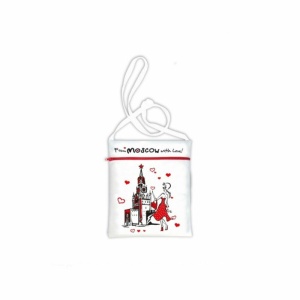 Сумка для документов From Moscow with love Спасская башня белая