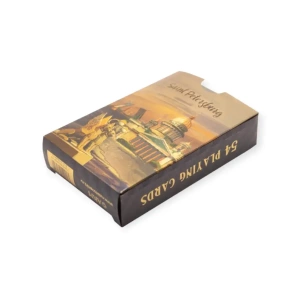Карты сувенирные фольга СПб Спас Мосты Грифоны золото