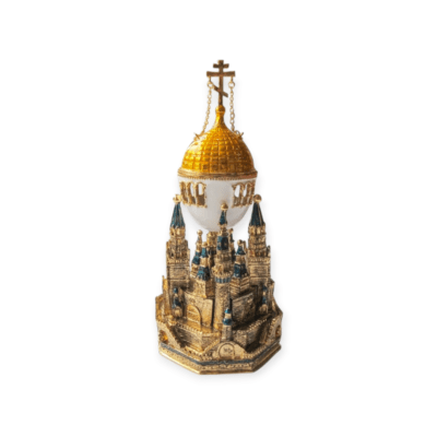 Яйцо Кремль музыкальное синее 16 см