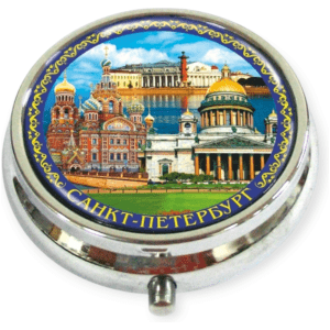 Таблетница фольга СПб Коллаж Спас Исаакий Стрелка В.О.