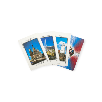 Карты сувенирные Города России красные new-2 Карты сувенирные Города России красные new